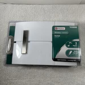 UTILITECH Wireless Doorbell, #0322614 Two Sounds, New Unopened, 115 ft Range